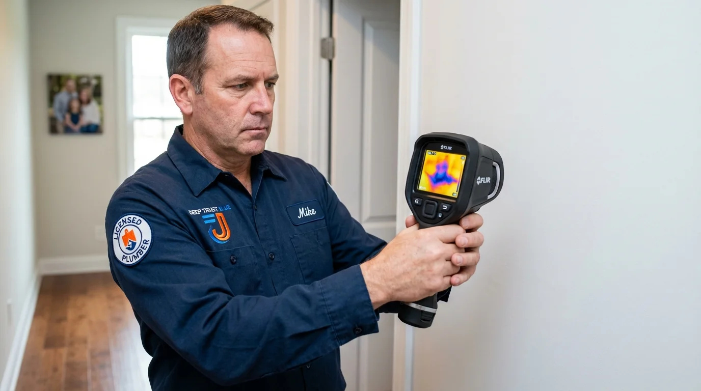 Thermal imaging leak detection by Johns Plumbing LLC in Superior